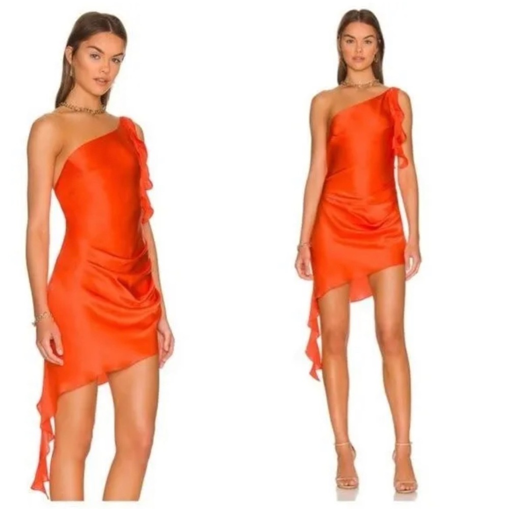 AMANDA UPRICHARD Draped Asymmetric Minidress